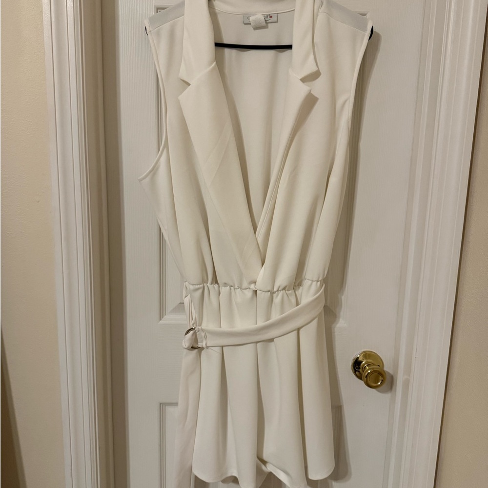 Ashley Stewart White jumpsuit
